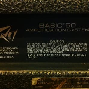 Vintage PEAVEY Basic 50 Bass Amplifier Amp 12" 50W NICE imagen 9