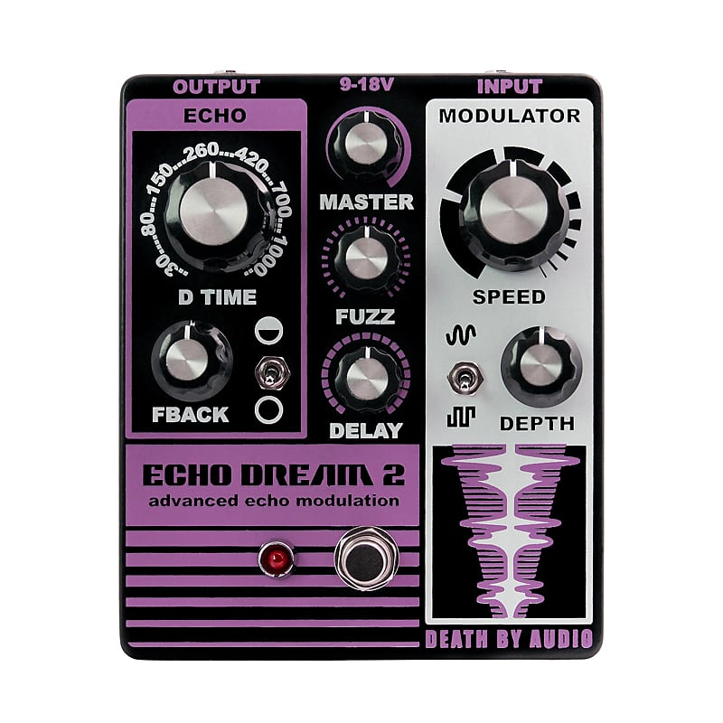 Death By Audio DBA Echo Dream 2 Modulation / Delay Effects Pedal image 1
