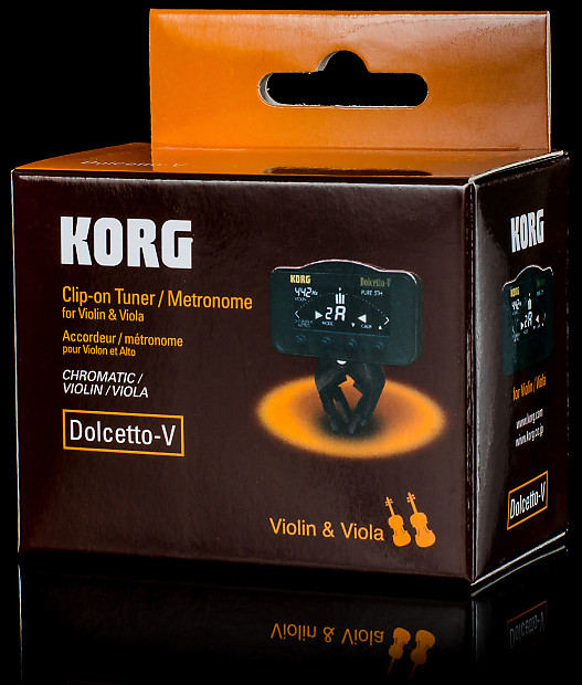 Korg AW-3V Dolcetto Clip-On Violin/Viola Tuner/Metronome image 1