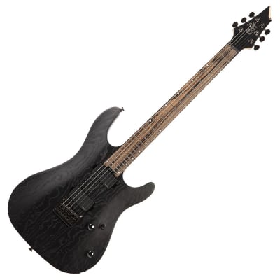Cort KX500EBK KX Series Mahogany Body Ash Burl Top 5Pcs Maple & Purple Neck 6-String Electric Guitar image 2