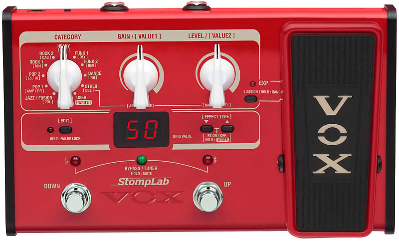Vox Stomplab IIB Modeling Bass Multi-Effects Processor Pedal with Expression Pedal image 1