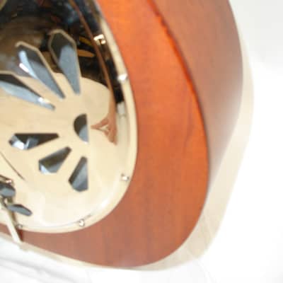 Gretsch G9200 Boxcar Round-Neck, Mahogany Body Resonator Guitar, Natural image 4