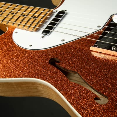 Suhr Eddie's Guitars Exclusive Custom Classic T Roasted - Orange Sparkle image 15