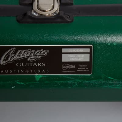 Collings DS2H-ASB Owned and played by Adam Levy Flat Top Acoustic Guitar (2022), ser. #32746, green molded Calton hard shell case. image 12