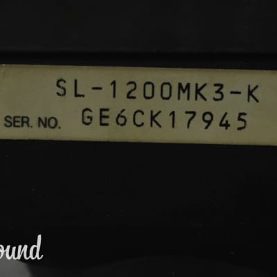 Technics SL-1200 MK3 Black Direct Drive DJ Turntable in Very Good condition image 18