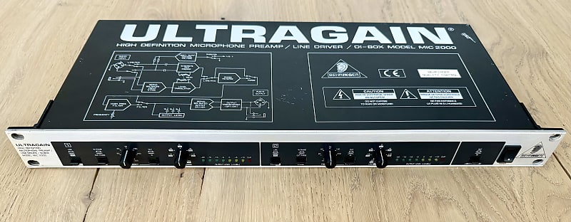Behringer Ultragain Pro MIC2000 - Silver | Reverb