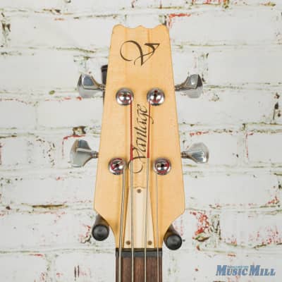 80's Vantage MIJ "The Witch" Electric Bass Natural (USED) image 5