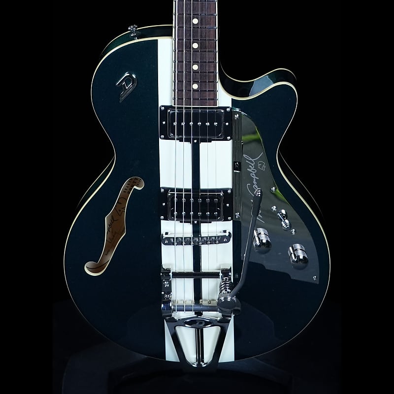 Duesenberg Mike Campbell 40th Anniversary Electric Guitar - Catalina Green/White Twinstripes image 1