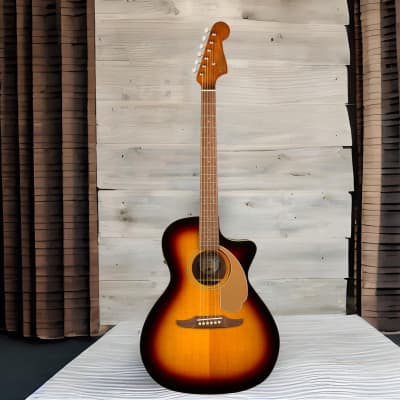 Fender Newporter Player 6-String Acoustic Guitar (Right-Hand, Sunburst) image 7