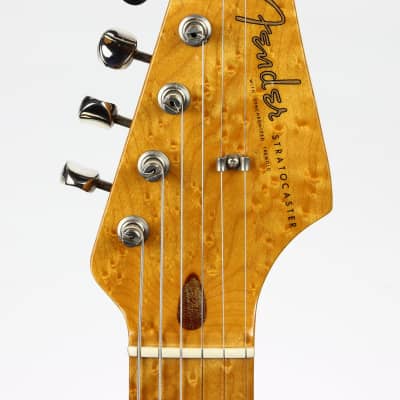 One-Of-A-Kind! 1991 Fender Custom Shop MASTERBUILT JW Black 1950's Stratocaster Reissue Electric Guitar | Aztec Gold, Lefty Strung Righty! j w image 10
