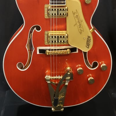 Gretsch G6120TG Players Edition Nashville Hollow Body with Bigsby 2022 Orange Stain image 2