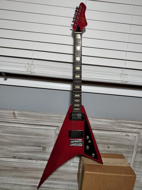 MAKO XK9 80's Flying V Randy Roads Type Candy Apple Red image 1