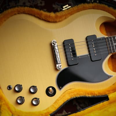 2021 Gibson Custom Shop Murphy Lab 1963 SG Special Reissue Ultra Light Aged Classic White image 3