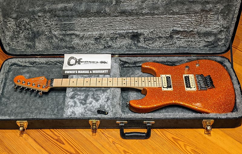 Charvel 2014 SD1 Sunset Orange Metallic Flake 1 of 125 Super Stock Pro Mod  Guitar w/Case RARE, MINT