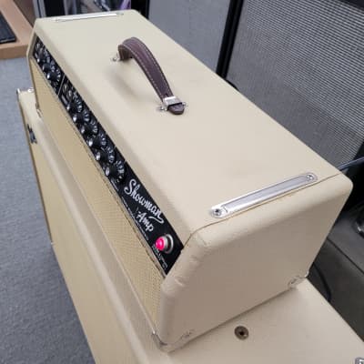 Fender Blackface Piggyback Showman with 85 watt 2 channel Head and 1x15 Cab 1967 - Blonde image 7