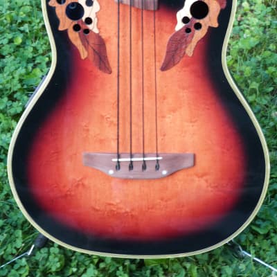 Ovation  celebrity acoustic bass cc274 sunburst image 2