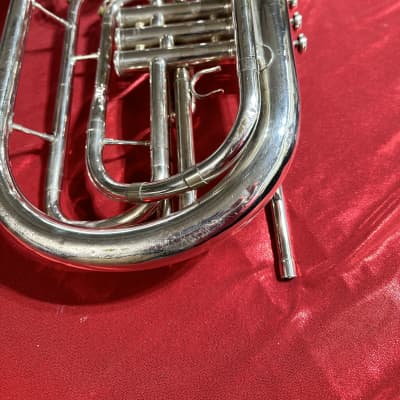 Yamaha YHR-302MS Marching Bb French Horn 2010s - Silver-Plated image 9