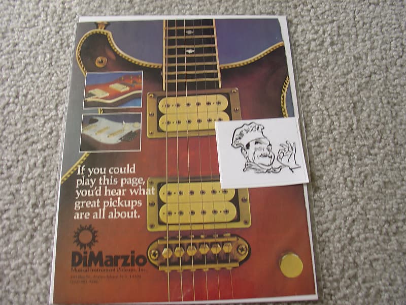 Dimarzio Vintage Dimarzio color advertisement 1980 Reverb