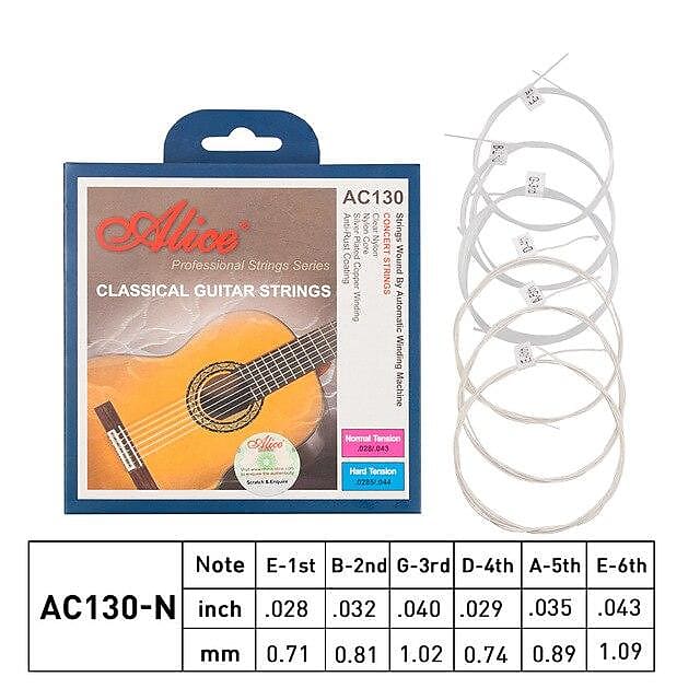 Alice All Kinds of Guitar Strings Free Shipping AC130N Reverb