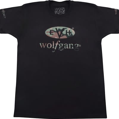 EVH Wolfgang Camo Logo Men's T-Shirt Black XL image 1