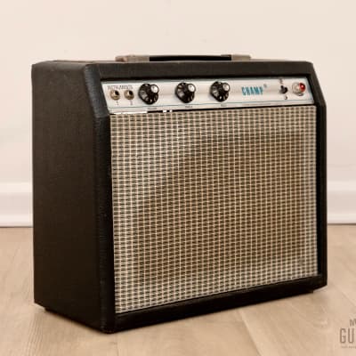 1979 Fender Champ Silverface Vintage Tube Amp Class A 1x8, Serviced for sale