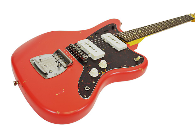 Nash Guitars JM-63 w/ Hardshell Case - Fiesta Red/Rosewood
