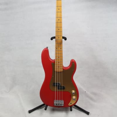 Fender Squier 40th Anniversary Precision Bass Vintage Edition Satin Dakota Red image 1