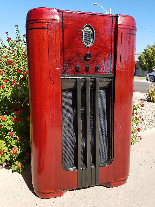 Philco 660X Antique Radio Custom Guitar Amp Cabinet with Eminence Legend EM12 12" Speaker image 1