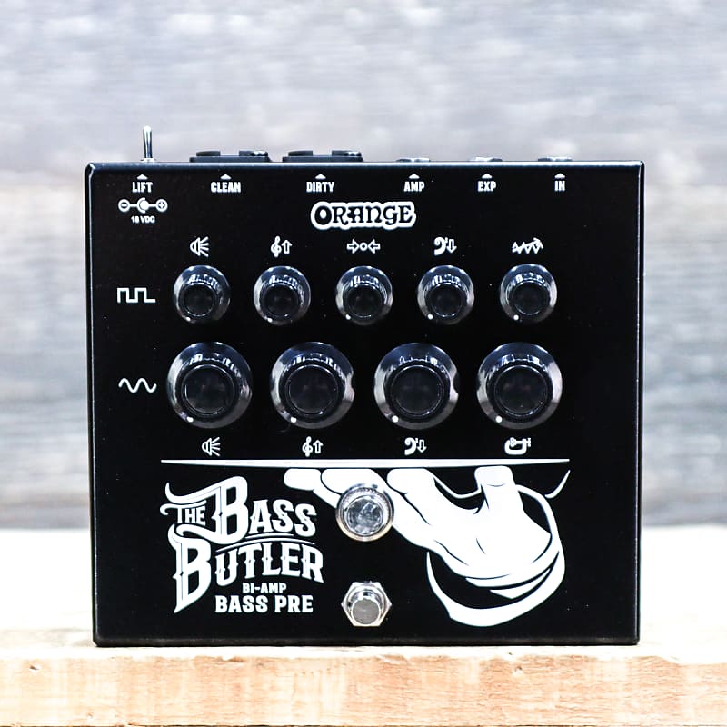 ベース ORANGE THE BASS BUTLER Orange Bass Butler Bi-Amp Bass Preamp Pedal | Sweetwater