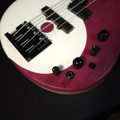 Fodera Yin Yang Standard Purpleheart 4 String Bass With Updated Case image 10