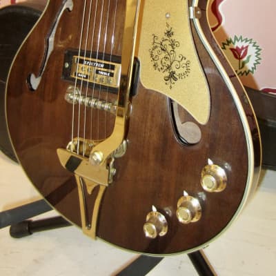 Teisco / Barclay Hollowbody Electric 1960s - Brown for sale