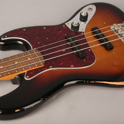 Fender 60th Anniversary Road Worn '60s Jazz Bass - 2020 - Sunburst image 12