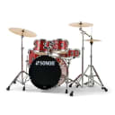 Sonor AQX Studio 5-piece Complete Drum Set Red Moon Sparkle