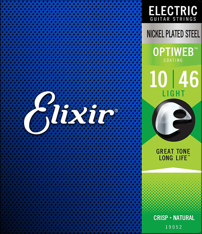 Elixir 19052 Optiweb Electric Guitar Strings - Light 10-46 image 1