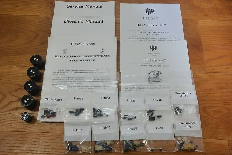 Sansui 5000 restoration kit filter capacitor repair rebuild fix  			