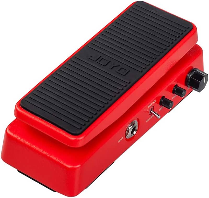 JOYO WAH-II Classic and Multifunctional WAH Pedal Featuring Wah-Wah/Volume Functions with WAHWAH Sound Quality Value knob (Red) image 1