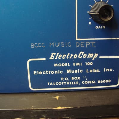 EML Electronic Music Laboratories  Electrocomp 100 Synthesizer image 4