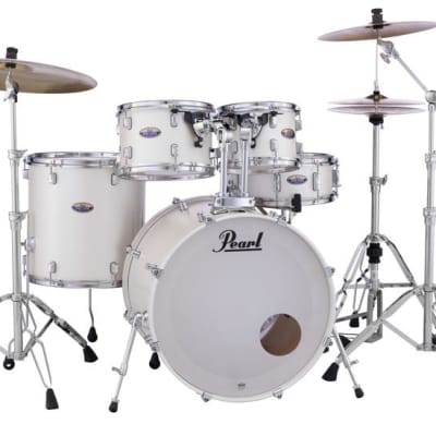 Pearl Decade Maple 18"x14"Bass Drum w/BB300 WHITE SATIN PEARL DMP1814B/C229 image 1