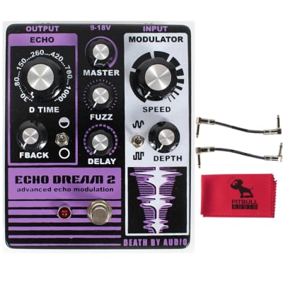 Death by Audio Echo Dream 2 Echo Modulation Effect Pedal w/ Patch Cables & Cloth for sale