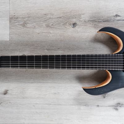 Mayones Duvell Elite Pro 7 Guitar, 7-String, Ebony, Galaxy Eye Blue Satine image 6