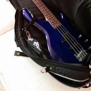 Cort Action Bass in Dark Blue with Backpack Soft Case Gig Bag image 5