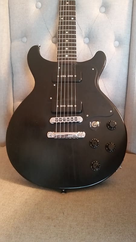 2006 Gibson Les Paul Special DC Double Cutaway Faded Satin Ebony Black with  Hardshell Case