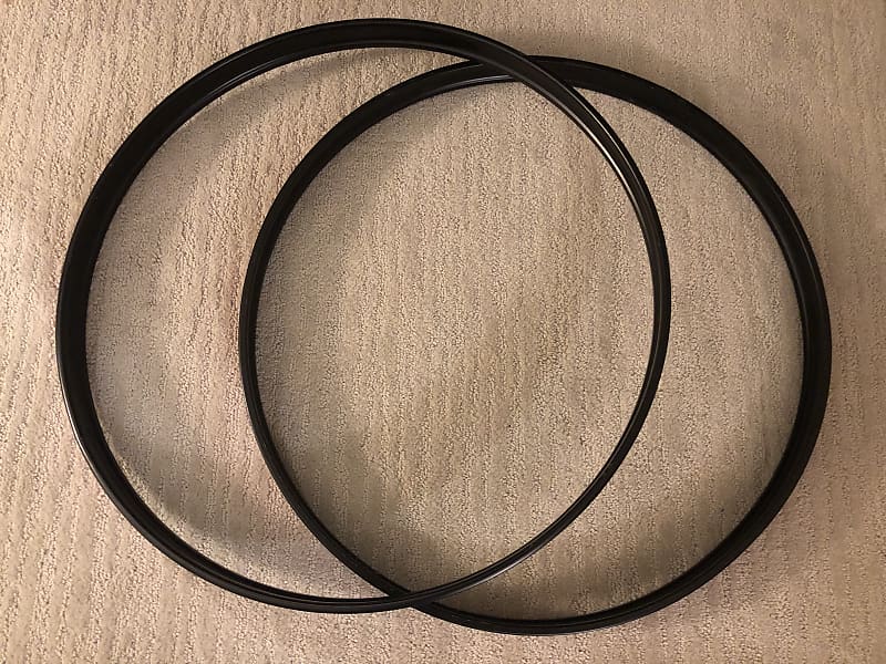 22" Metal Kick Drum Hoops Pair Reverb