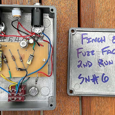 Finch Electronics Custom Germanium Fuzz Face (Vintage NOS 2N527) "Slate Grey" image 2