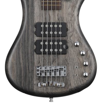 Warwick Pro Series Corvette $$ 5-string Electric Bass Guitar - Nirvana Black Transparent Satin for sale