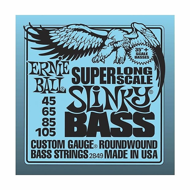 Ernie Ball 2849 Hybrid Slinky Bass Strings Super Long Scale (45-105) image 1