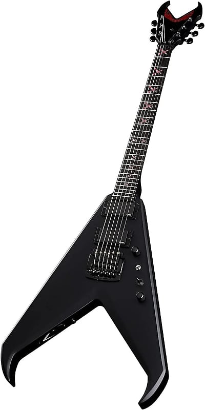 Dean Kerry King V Black Satin Electric Guitar with Case Black Satin image 1