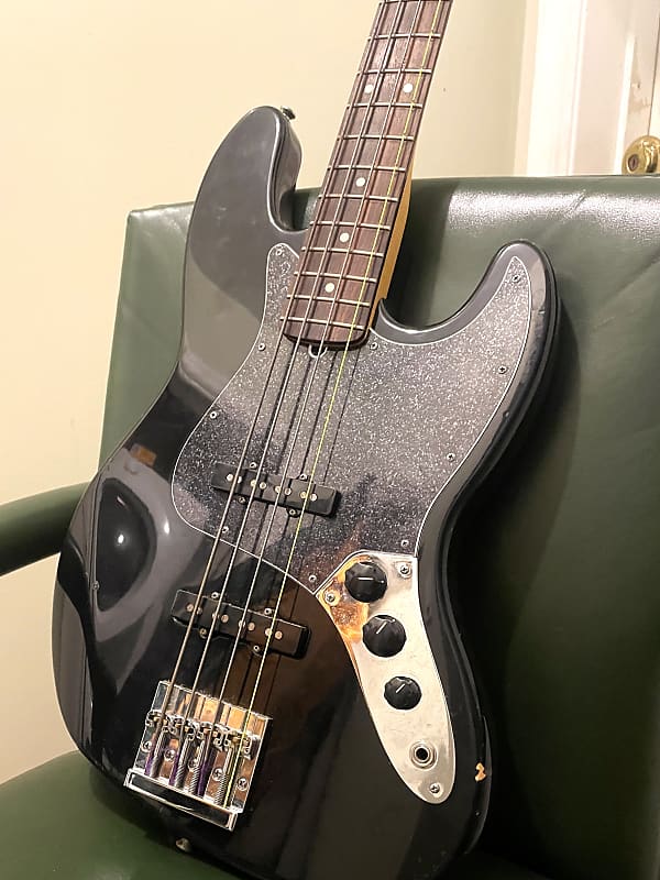 Upgraded Fender MIM Jazz Bass 2002-2003 - Black | Reverb