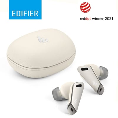 Edifier NB2 Pro True Wireless Earbuds - 6 Mics - Hybrid Active Noise Cancelling - Ivory image 2