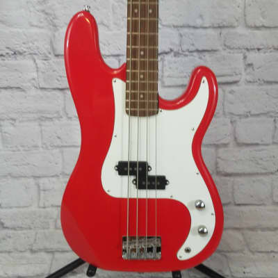 Crestwood 4 String P Bass Red image 1